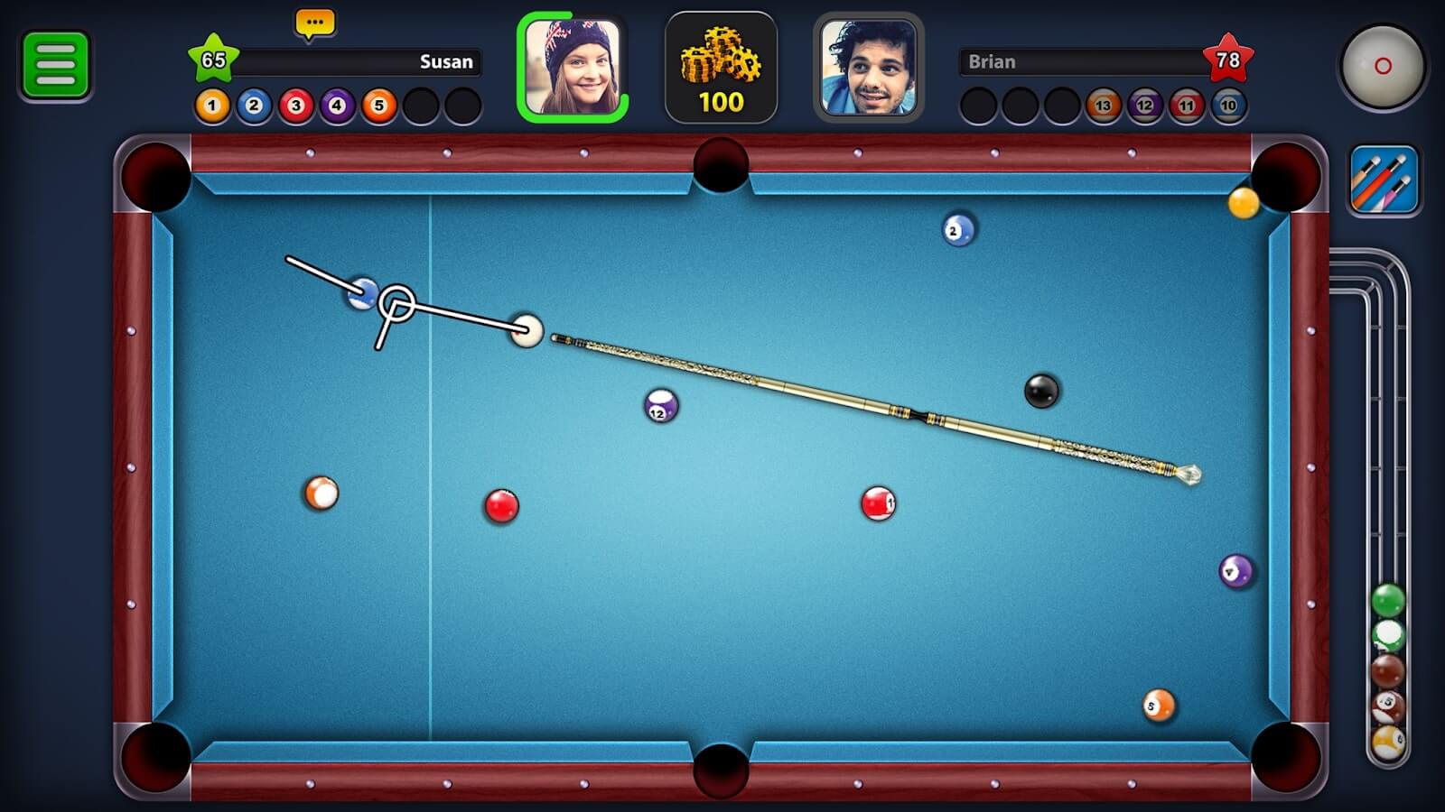 captura de tela do jogo 8 ball pool