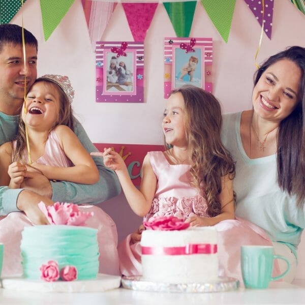 Festa de aniversário de duas irmãs