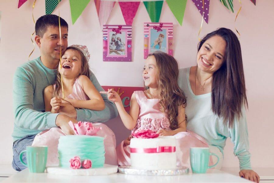 Festa de aniversário de duas irmãs
