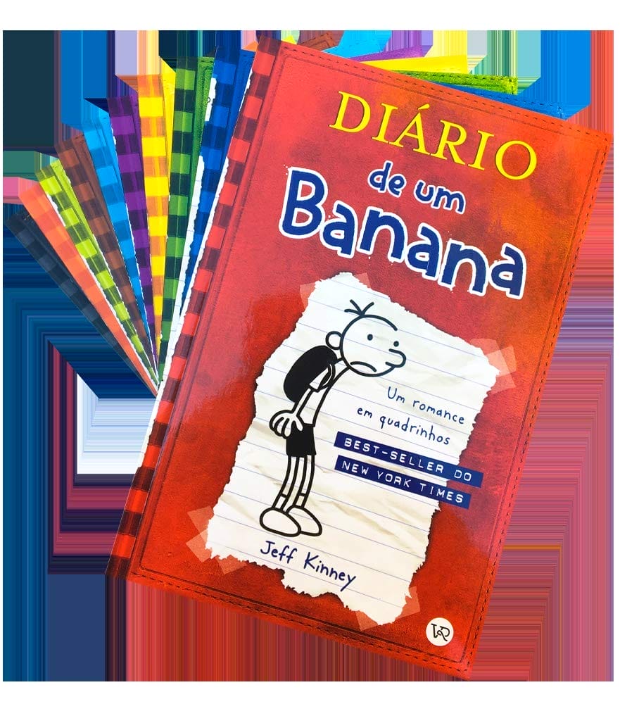 capas dos livros diário de um banana