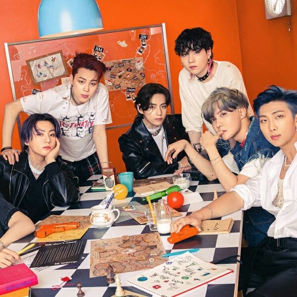 Membros da banda de k-pop BTS