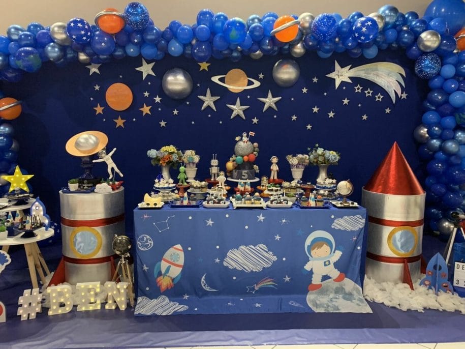 decoracao festa infantil astronauta