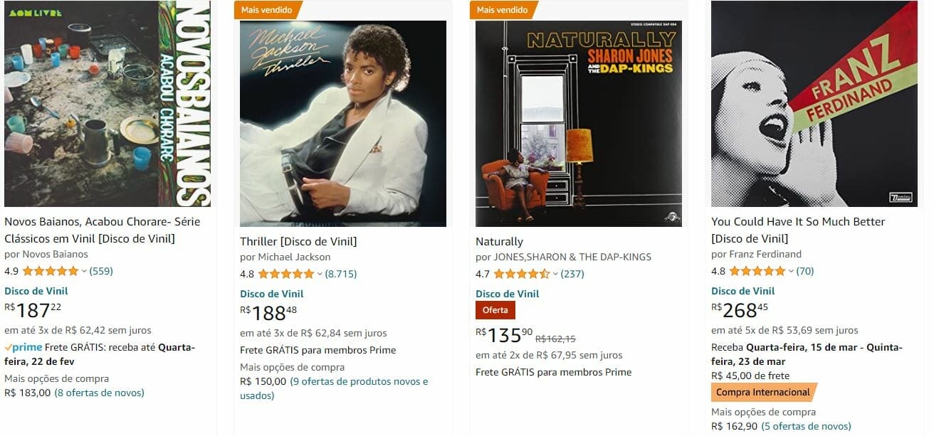 discos de vinil amazon 1