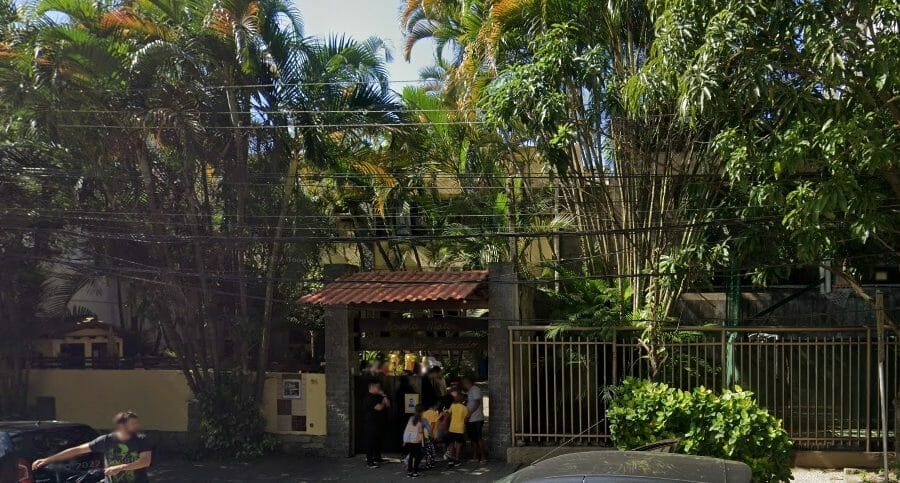 fachada da escola mater-colégio são conrado, no bairro de são conrado-RJ
