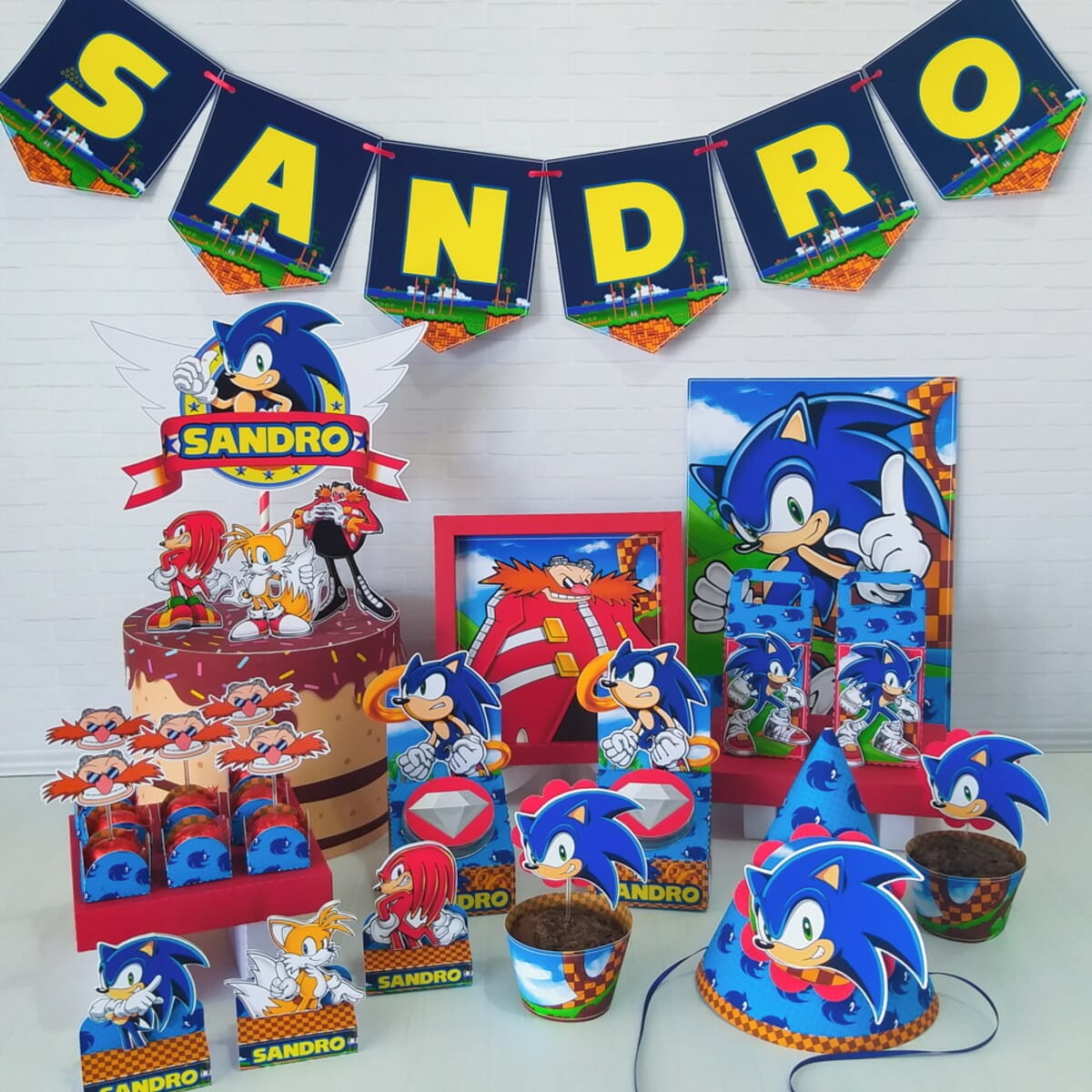 festa infantil masculina do sonic