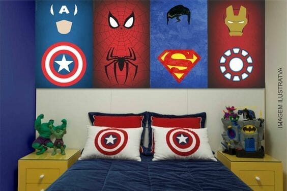 quarto de super herois